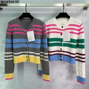 Varied Stripe Cardigan