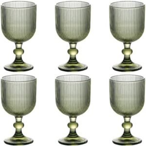 Green Wine Goblets