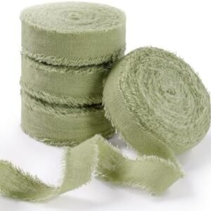 Linen Ribbon Green