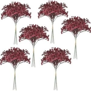 Maroon/Burgundy Babys Breath Flowers