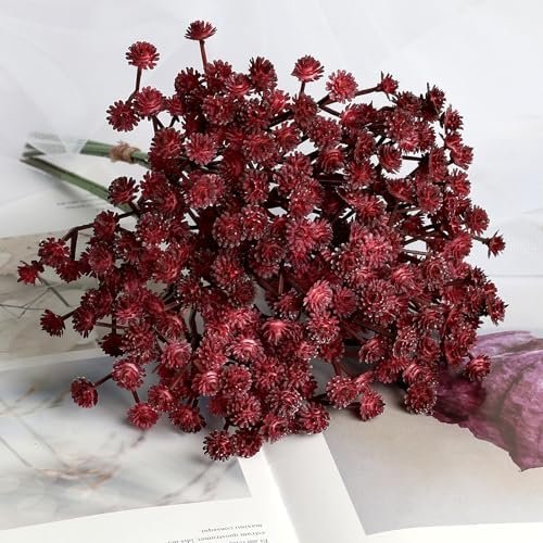 Maroon/Burgundy Babys Breath Flowers - Image 2